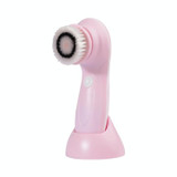 3 in 1 USB Charging Electronic Cleaning Face Beauty Instrument Pores Nose Blackhead Facial Cleansing Brush (Pink)
