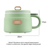 MC12B Small Multi-Functional Home Dormitory Instant Noodles Cooking Pot Non-Stick Electric Hot Pot US Plug(Matcha Green)