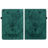 For Realme Pad 10.4 / Pad 5G 10.4 Butterfly Rose Embossed Leather Tablet Case(Green)