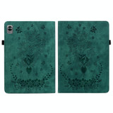For Realme Pad Mini Butterfly Rose Embossed Leather Tablet Case(Green)