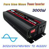 3000W 24V to 220V High Power Car Pure Sine Wave Inverter Power Converter