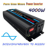 4000W 48V to 220V High Power Car Pure Sine Wave Inverter Power Converter