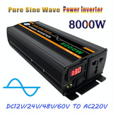 8000W 12V to 220V High Power Car Pure Sine Wave Inverter Power Converter