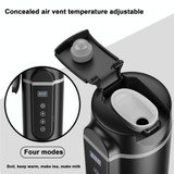 SUITU  HQ-3900 24V/12V Car/Truck Heated Coffee Mug Smart Mug,Spec: Large Screen Black