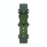 Original For Xiaomi Mi Band 8 Nylon Braided + Leather Watch Band(Green)
