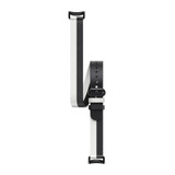 Original For Xiaomi Mi Band 8 Genuine Leather Double Loop Watch Band(Black White)