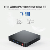 T4PRO 4G+64G N3350 Dual HDMI Output Mini Computer Host(US Plug)