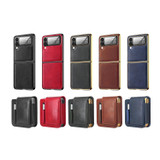 For Samsung Galaxy Z Flip4 Retro Thinking Series PC Shockproof Phone Case(Brown)