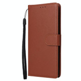 For OPPO A96 5G / Reno7 Z / Reno8 Z Multifunctional 3 Card Slots Leather Phone Case(Brown)