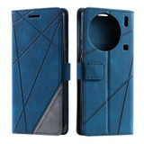 For vivo X90 Pro 5G Skin Feel Splicing Horizontal Flip Leather Phone Case(Blue)
