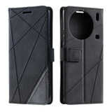 For vivo X90 5G Skin Feel Splicing Horizontal Flip Leather Phone Case(Black)