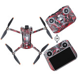 For DJI Mini 3 Pro Remote Control Body Sticker ,Spec: RC With Screen(Red Warfare)