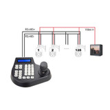 8003H Analog Coaxial Dome Control Keyboard RS485 PTZ, Specification:4 Axis(US Plug)