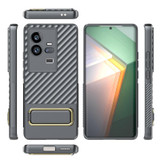 For vivo iQOO 11 Pro 5G Wavy Textured Phone Case (Grey)