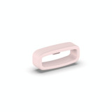 22mm 10pcs Universal Watch Band Fixed Silicone Ring Safety Buckle(Light Pink)