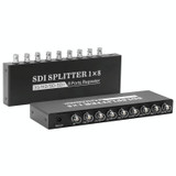 1 In 8 Out SD-SDI / HD-SDI / 3G-SDI Distribution Amplifier Video SDI Splitter(UK Plug)