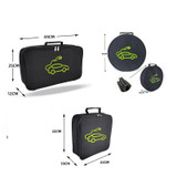 Car Charging Cable Storage Bag Carry Bag For Electric Vehicle Charger Plugs,Spec: Square Without Logo