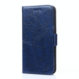 For vivo S16e Geometric Stitching Flip Leather Phone Case(Blue)