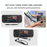 For Steam Deck Hifylux ST-PF14 Game Console Silicone Case Anti-scratch Non-slip Handheld Case Lanyard(Orange)