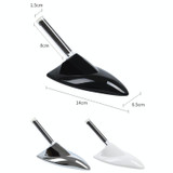 Car Solar Shark Fin With Antenna LED Warning Light, Specification: Black with Remote Control