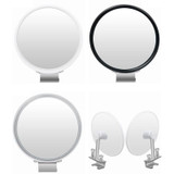 1pair Car Rearview Auxiliary Mirror Blind Spot Viewing Mirror(White)