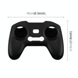 For DJI FPV Combo Remote Control PULUZ Silicone Protective Case (Black)