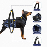 Injured Dog Auxiliary Leash Front and Rear Leg Double Slings For Large and Medium-sized Dogs, Size: M