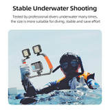 TELESIN  Action Camera Handheld Grip Stabilizer Underwater Scuba Diving Mount