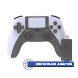 For PS5/ PS4/PC Wireless WIFI Controller Bluetooth DualSense Gamepad Joysticks(Black and White)