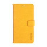 For Sharp Rouvo V idewei Crazy Horse Texture Leather Phone Case with Holder(Yellow)