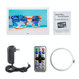 DPF-106 10.1 inch Digital Photo Frame LED Video Advertising Machine, Plug:US Plug(White)