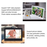 DPF-706 7 inch Digital Photo Frame LED Wall Mounted Advertising Machine, Plug:EU Plug(White)