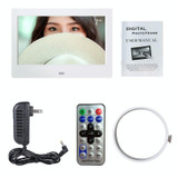DPF-706 7 inch Digital Photo Frame LED Wall Mounted Advertising Machine, Plug:AU Plug(White)