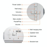 DPF-706 7 inch Digital Photo Frame LED Wall Mounted Advertising Machine, Plug:US Plug(White)