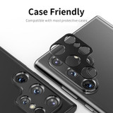 For Samsung Galaxy S23 5G / S23+ 5G ENKAY Hat-Prince Aluminium Alloy Camera Lens Protector Full Cover(Silver)