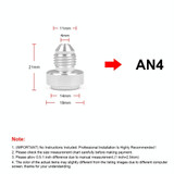 AN4 Car Oil Pipe Joint Breathable Pot Connector