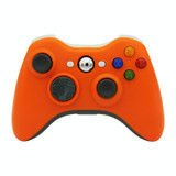 For Microsoft Xbox 360 / PC XB13 Dual Vibration Wireless 2.4G Gamepad With Receiver(Orange)