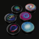 Colorful Luminous Galaxy Star Stainless Steel Rotary Gyro Fingertip Anti Stress Toys(Starry)