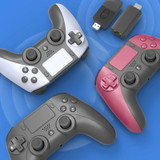 For PS5 / PS4 /  PC PS5200 Console Game Wireless Bluetooth Handle(Black+Red)