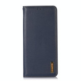 For Xiaomi Redmi Note 12 4G Global KHAZNEH Nappa Top Layer Cowhide Leather Phone Case(Blue)