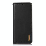 For Xiaomi Redmi Note 12 4G Global KHAZNEH Nappa Top Layer Cowhide Leather Phone Case(Black)