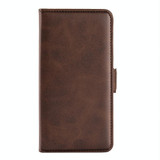 For Xiaomi Poco M5 4G Dual-side Magnetic Buckle Horizontal Flip Leather Phone Case(Brown)