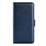 For Xiaomi Poco M5 4G Dual-side Magnetic Buckle Horizontal Flip Leather Phone Case(Dark Blue)