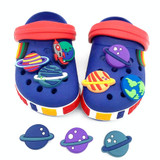 100pcs Cave Shoes DIY Accessories Removable Cartoon Planet Class Shoe Buckle(Color Random Delivery)
