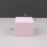 7 x 7 x 6cm Cuboid Geometric Cube Solid Color Photography Photo Background Table Shooting Foam Props (Pink)