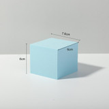 7 x 7 x 6cm Cuboid Geometric Cube Solid Color Photography Photo Background Table Shooting Foam Props (Light Blue)