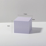 7 x 7 x 6cm Cuboid Geometric Cube Solid Color Photography Photo Background Table Shooting Foam Props (Purple)
