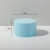 10 x 6cm Cylinder Geometric Cube Solid Color Photography Photo Background Table Shooting Foam Props (Light Blue)