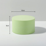 10 x 6cm Cylinder Geometric Cube Solid Color Photography Photo Background Table Shooting Foam Props (Green)