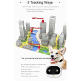 RF-V43 B Style IP67 Waterproof GPS + LBS + WiFi Pet Locator Pet Collar Tracking Device For North America/South America/Australia(White)